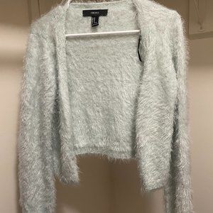 Light Teal Forever 21 Cardigan - Size Medium